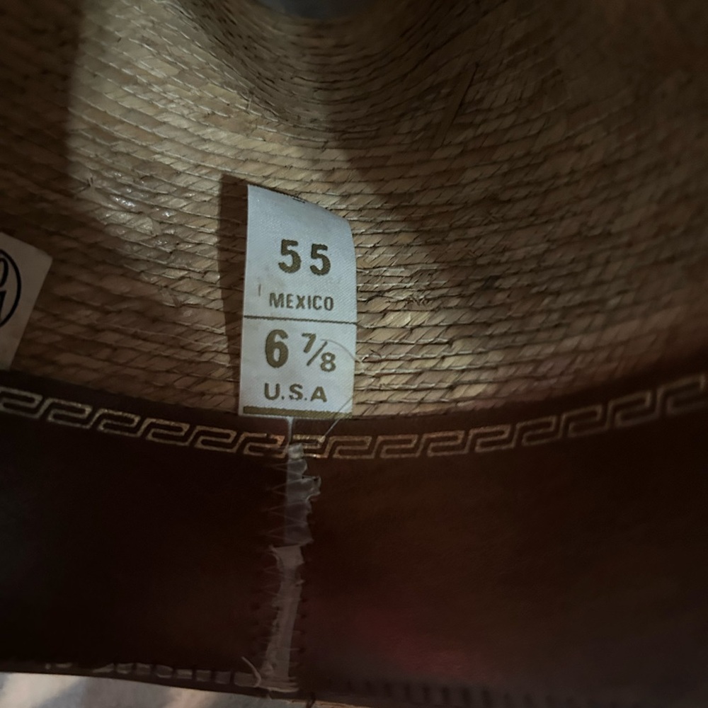 Men's Brown Straw Hat - Unbranded